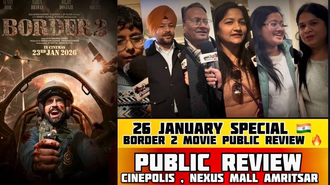Border 2 First Public Review | 26 January Special 🇮🇳 | Sunny Deol | Nexus Mall Amritsar #border2 