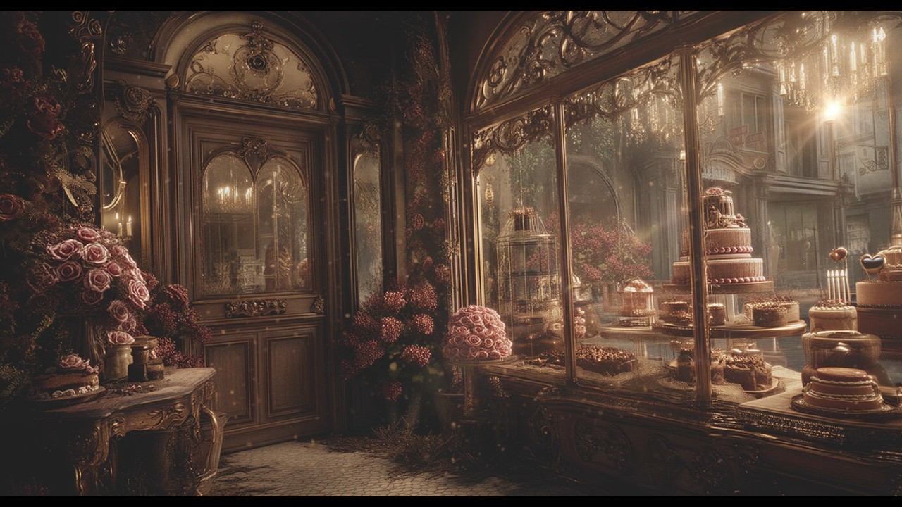 🍰The Sweetest Victorian Cake Shop I Soft Café Music & Cozy Ambience