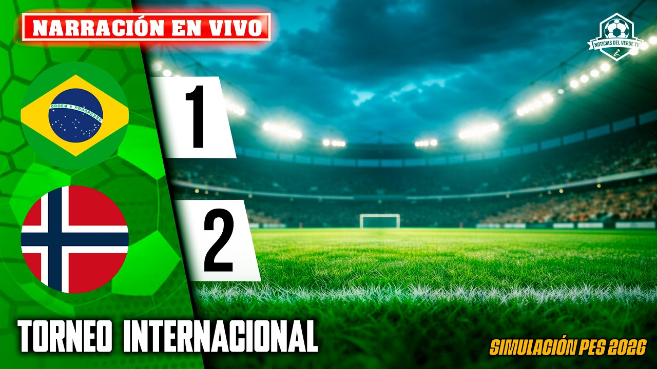 ✅ Brasil vs Noruega EN VIVO / Mundial 2026 - Juega Neymar / Simulaci&oacute;n Pes 2026