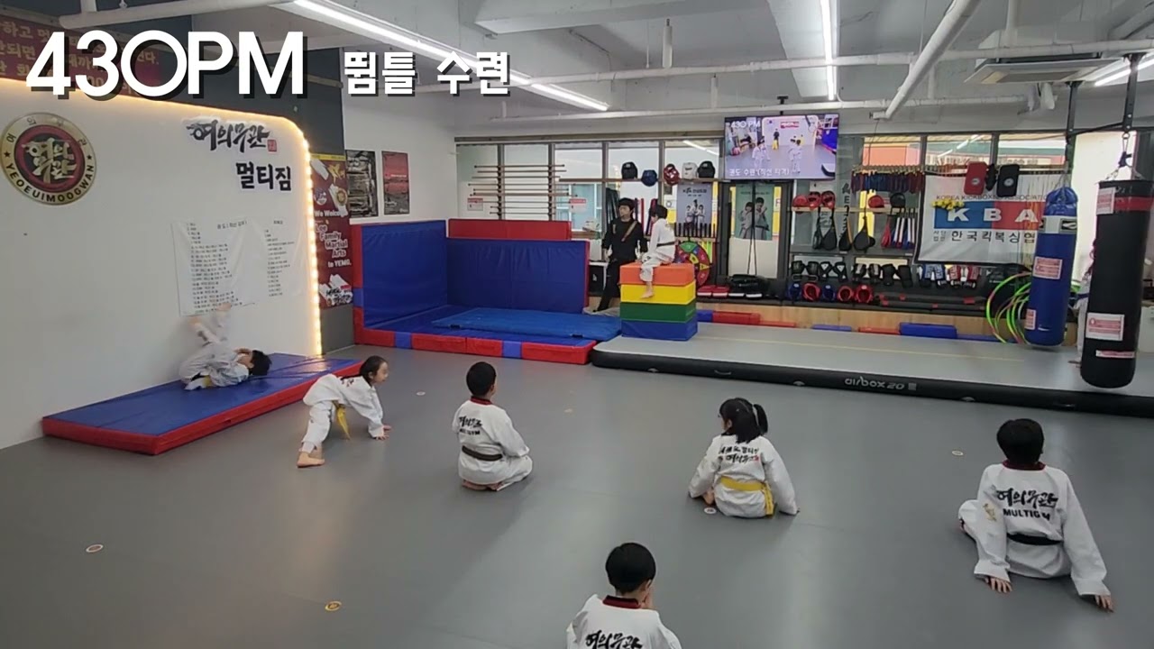 품새 뜀틀수련 430PM, Poomsae Practice, Vault Exercises.