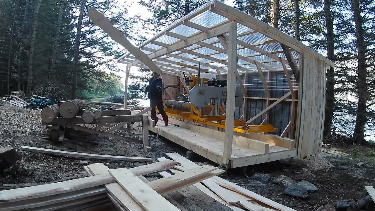 Hus til sagbruk i Landenget