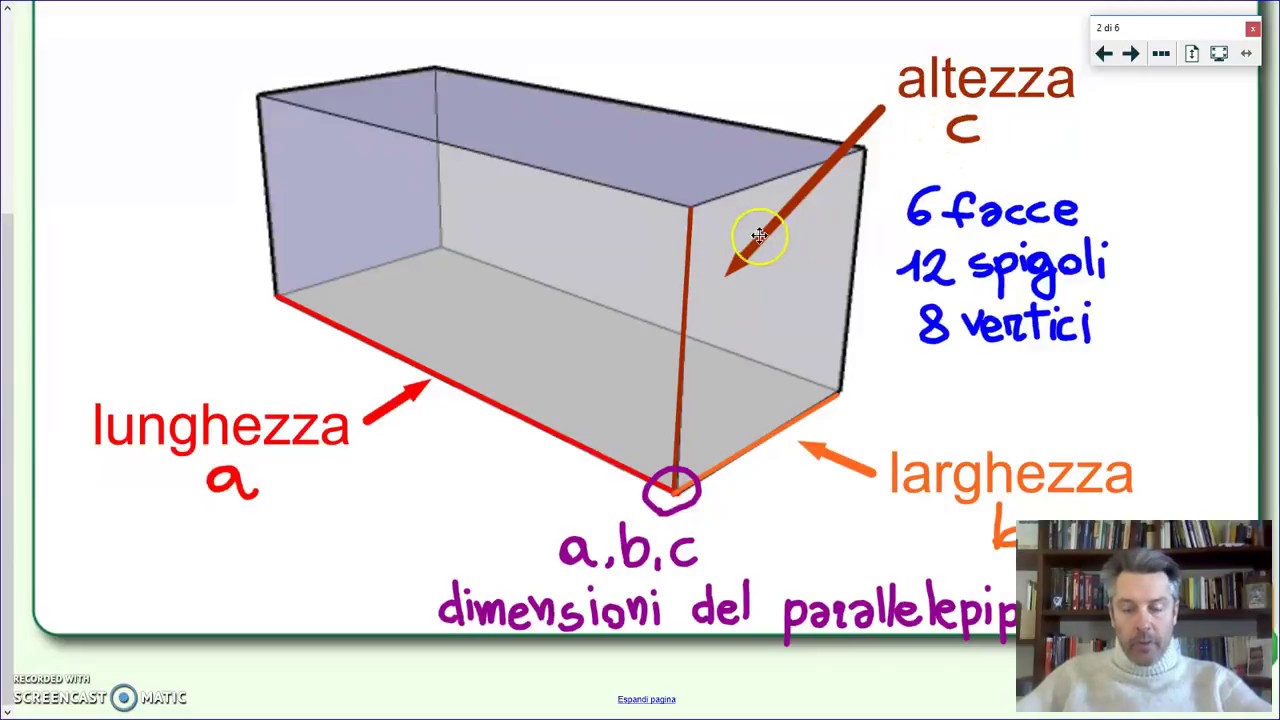 Il parallelepipedo rettangolo (parte prima) - Geometria 3
