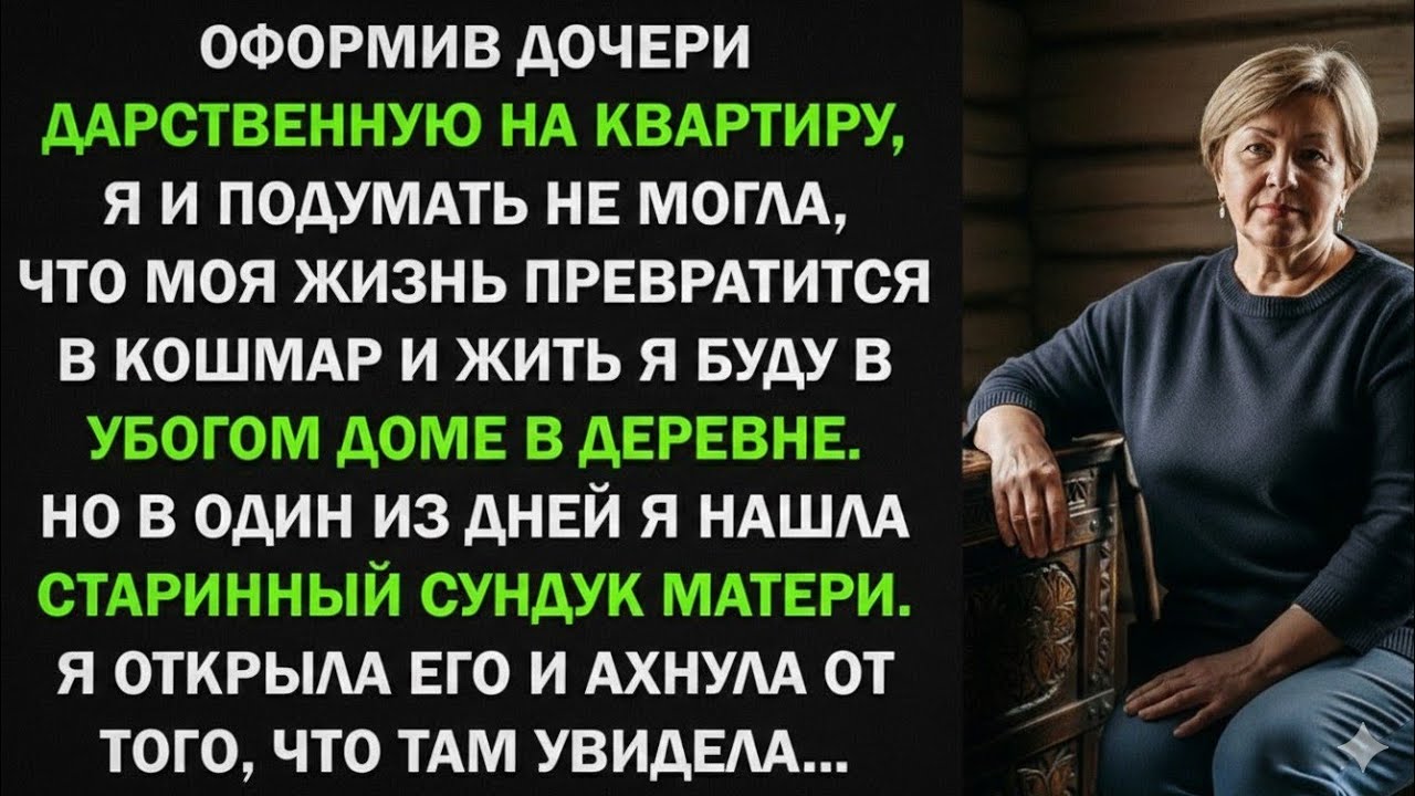 Оформив дочери дарственную на квартиру, я не думала, что моя жизнь превратится в кошмар