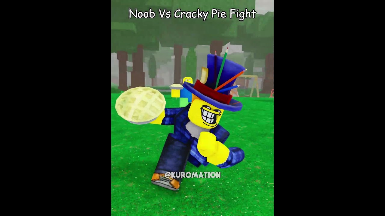 Walka Noob kontra Cracky Pie #pie #challenge #roblox #robloxedit #usa #uk