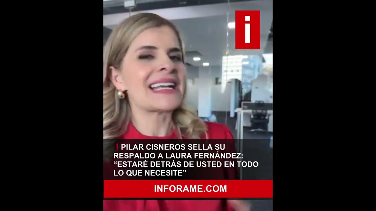 Pilar Cisneros sella su respaldo a Laura Fernández: “Estaré detrás de usted en todo lo que necesite”