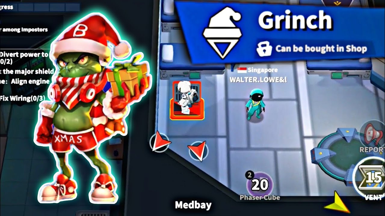 SUPER SUS GRINCH | VENTING GRINCH | IMPOSTER CAN KILL HIM | NEWUPDATE