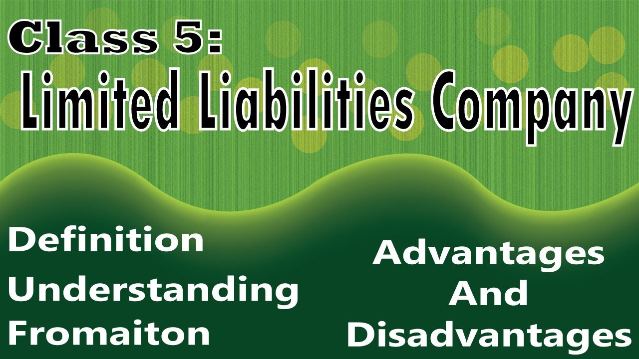 Limited Liabilities Companies Complete Concept l Form of Business Org | Class 5 Part 4 Urdu/Hindi