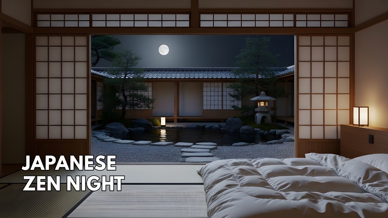 Peaceful Japanese Night – Relaxing Sleep Music