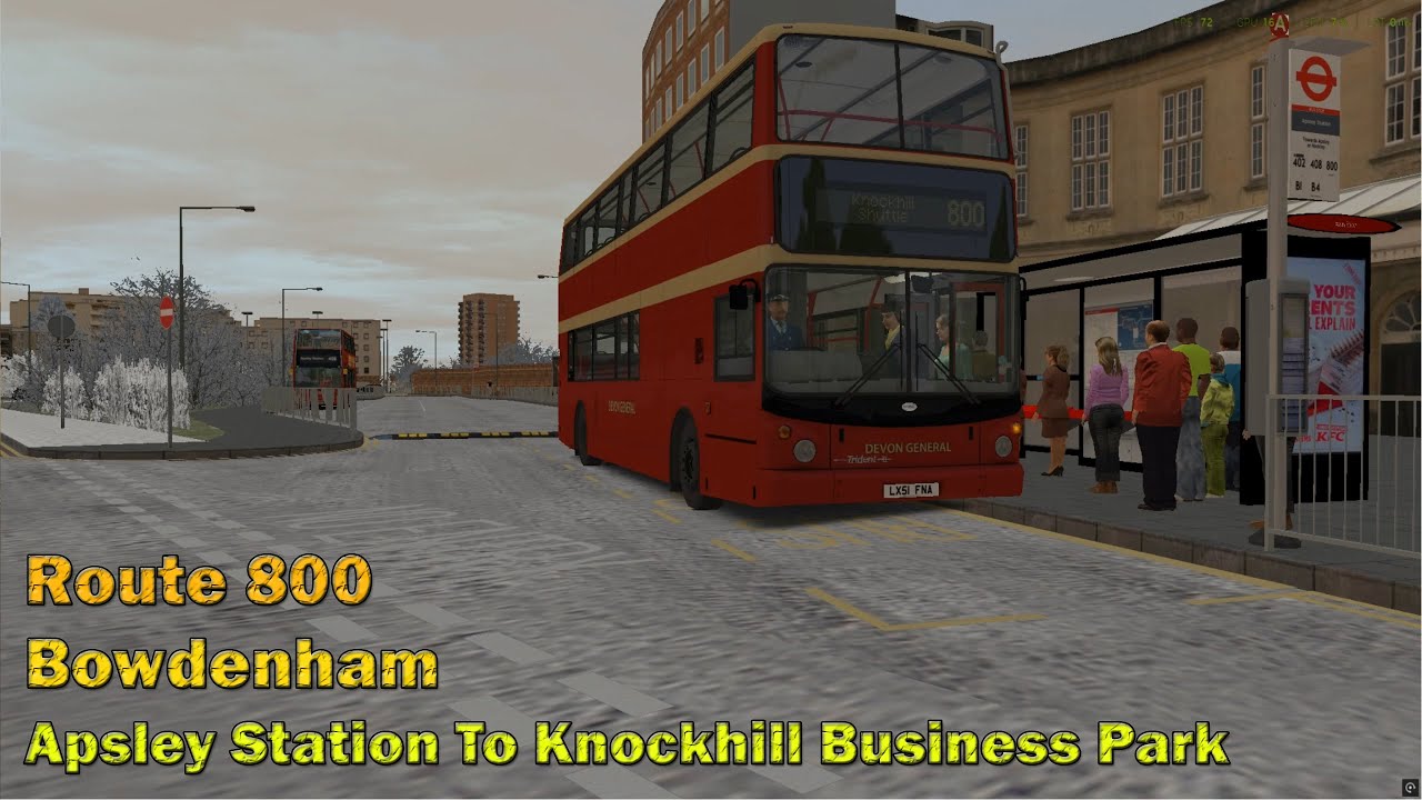 Omsi 2 Bowdenham - 800 Apsley Station To Knockhill Business Park (ALX400 Trident Euro 3)