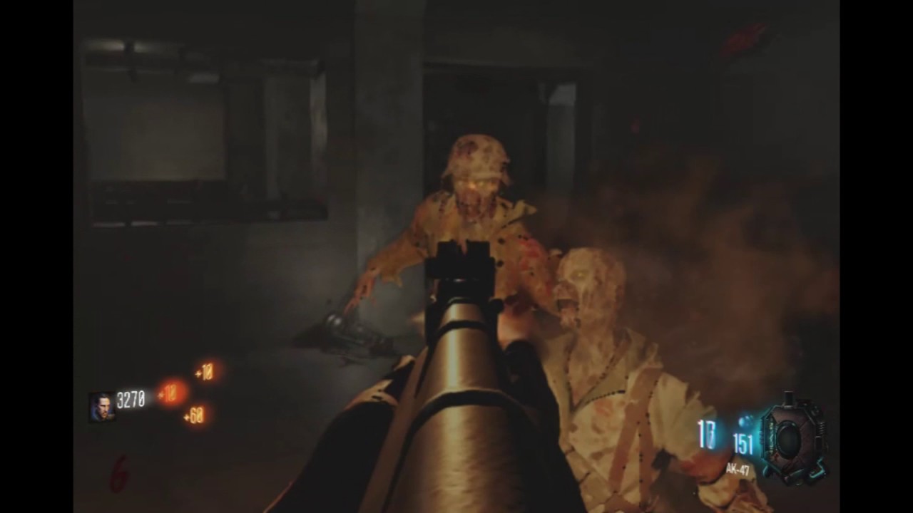 Playing COD Nacht der Untoten remade with the bo1 guns mod custom zombies