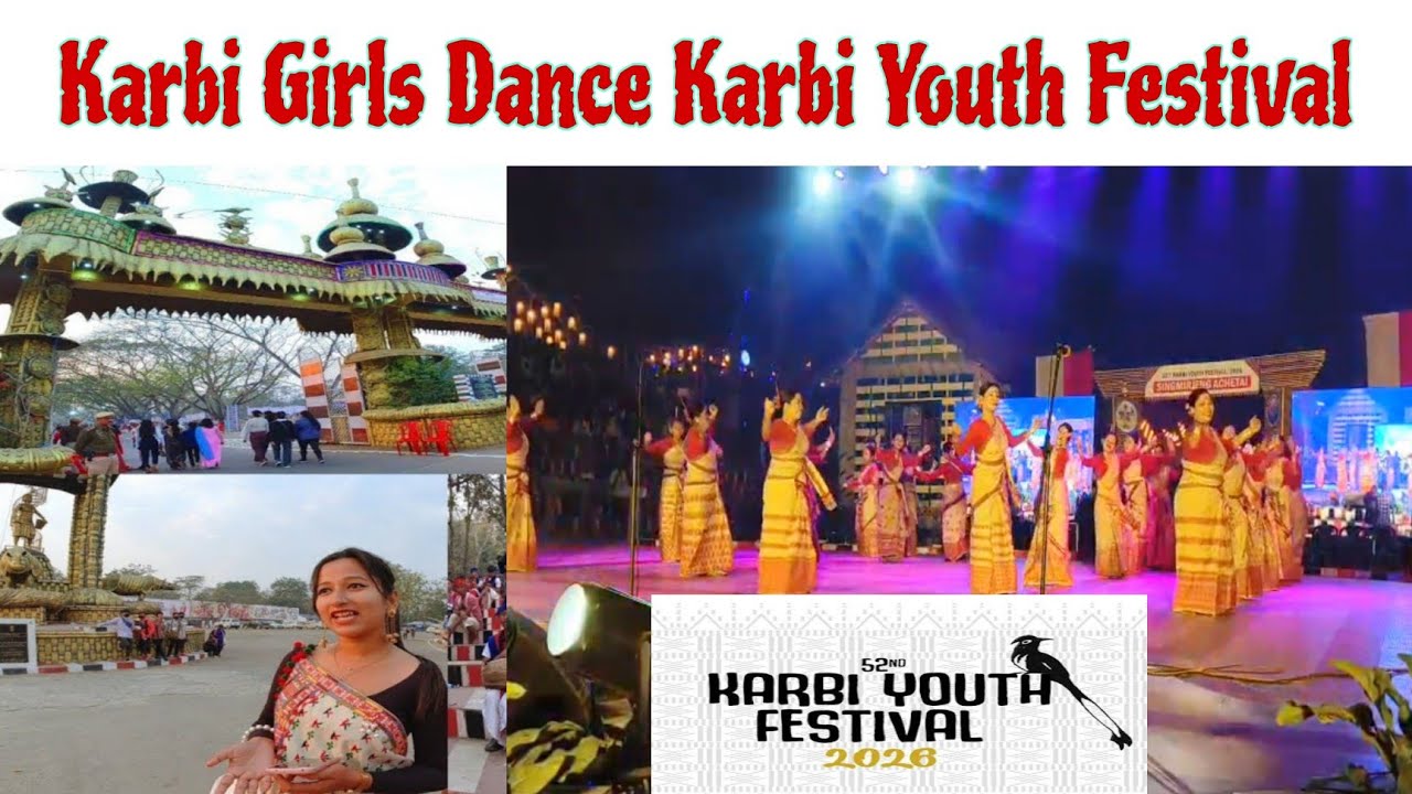 Karbi youth festival 2026 | Beautiful Karbi girls traditional Dance 😍 | Karbi Anglong  #kyf #karbi 