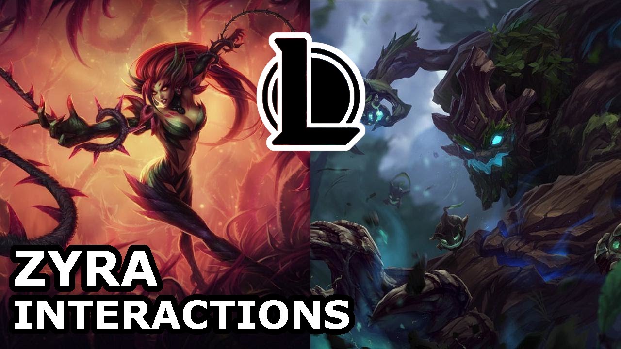 Zyra Interactions with Other Champions | A TREE TURNED INTO HUMAN? | League of Legends Quotes