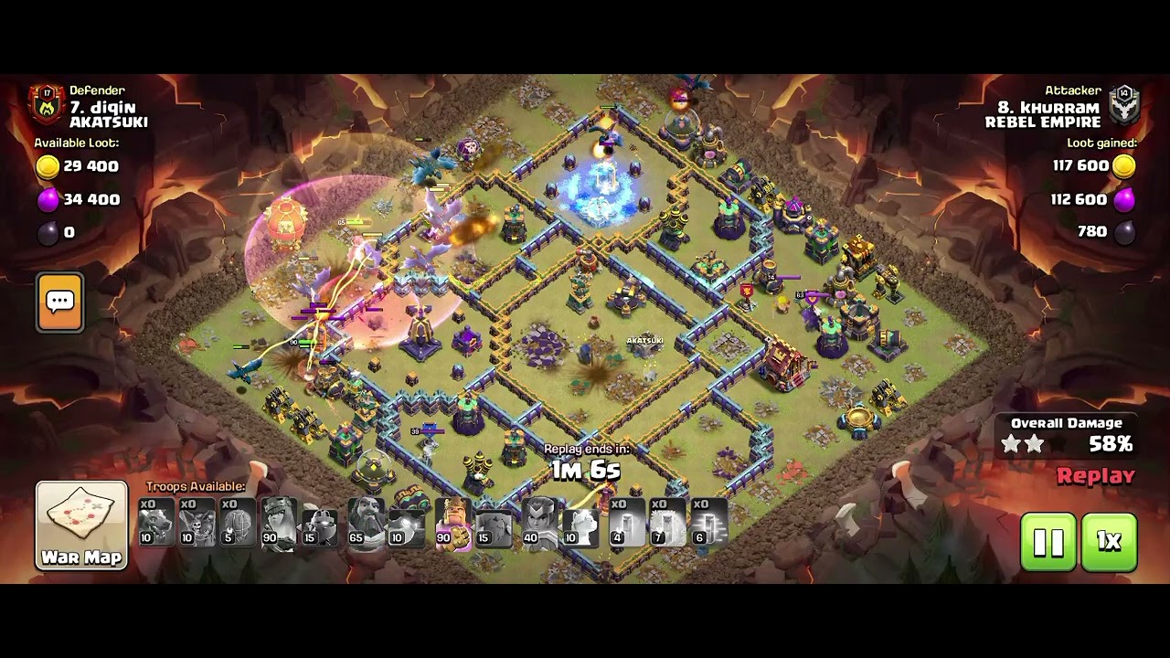 Clash of clans...th 15...my war attack today