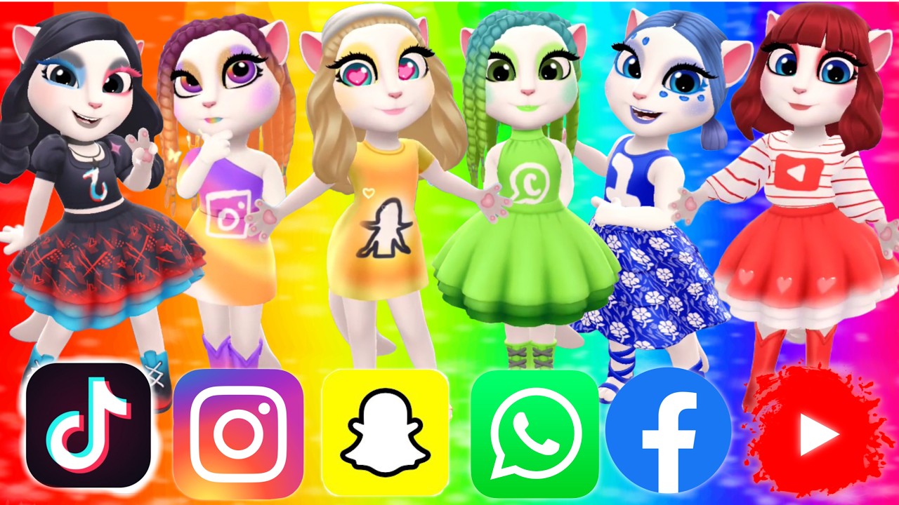 My Talking Angela'm 2 😻 || SOCIAL MEDIA | TIK TOK, INSTAGRAM, SNAPCHAT , WHATSAPP, FACEBOOK, YOUTUBE