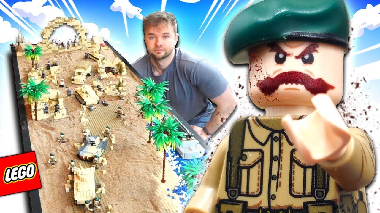 I built a LEGO WW2 North Africa Battle... with REAL SAND?!
