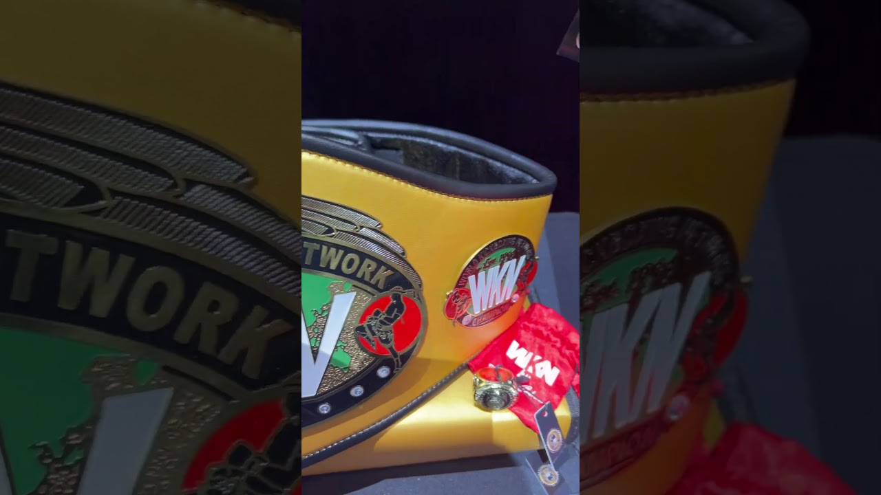 WKN Champion belt shinning at Big Joe promotion #boxing #wkn