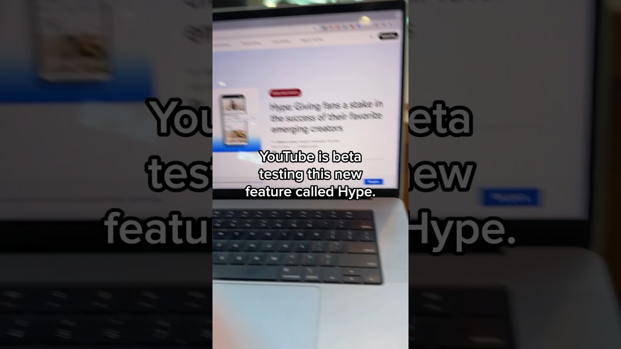 YouTube&rsquo;s new Hype feature.