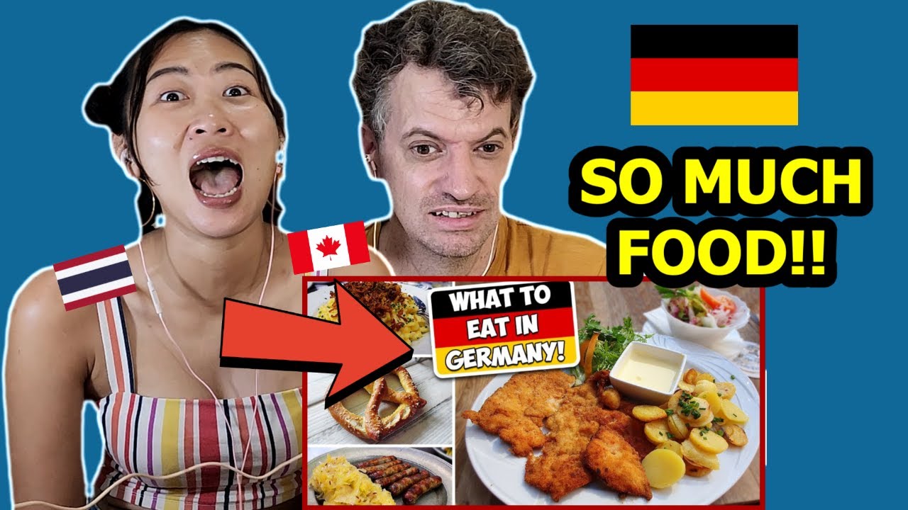 Our Reaction to top 10 MUST EAT Dishes in Germany!