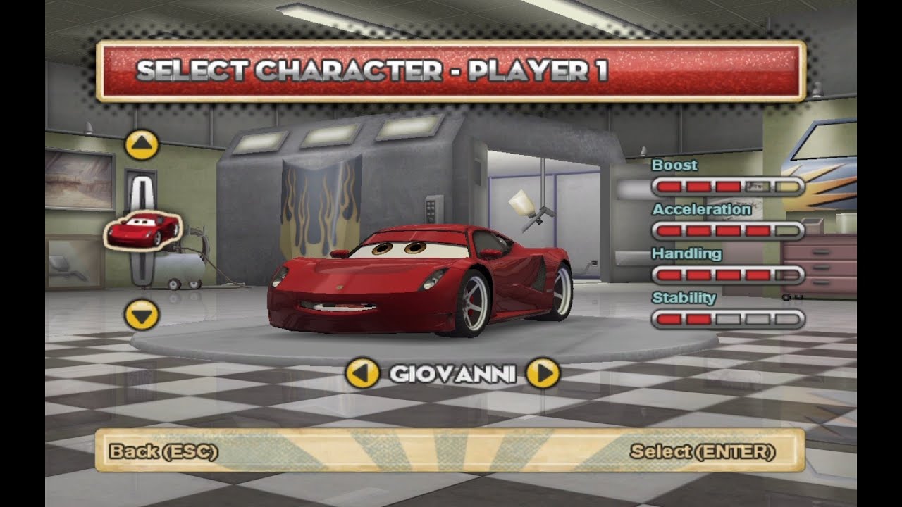 Cars Mater-National PC - Giovanni Gameplay