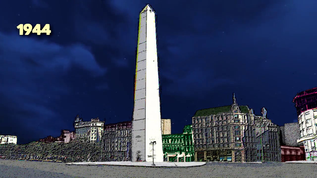 Evolución de la zona del Obelisco y Plaza de la República en el último millón de años