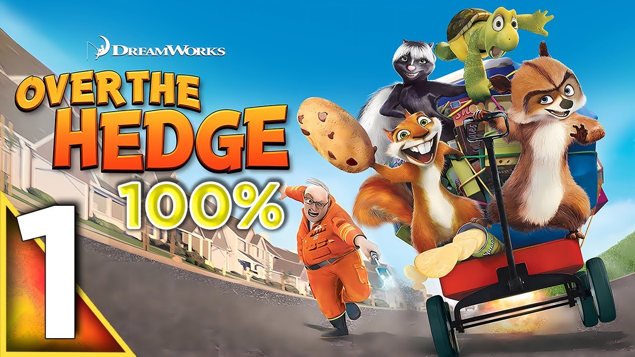 Over the Hedge (GameCube) | Part 1: Gladys' Back Yard | 100% Walkthrough (No Commentary)