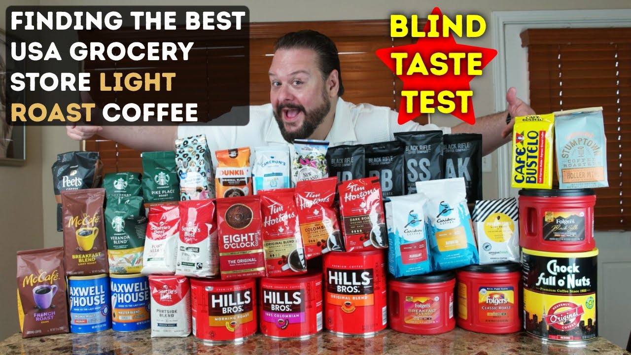 The Best USA 🇺🇸 Grocery Store Coffee ☕ - Light Roast Blind Taste Test