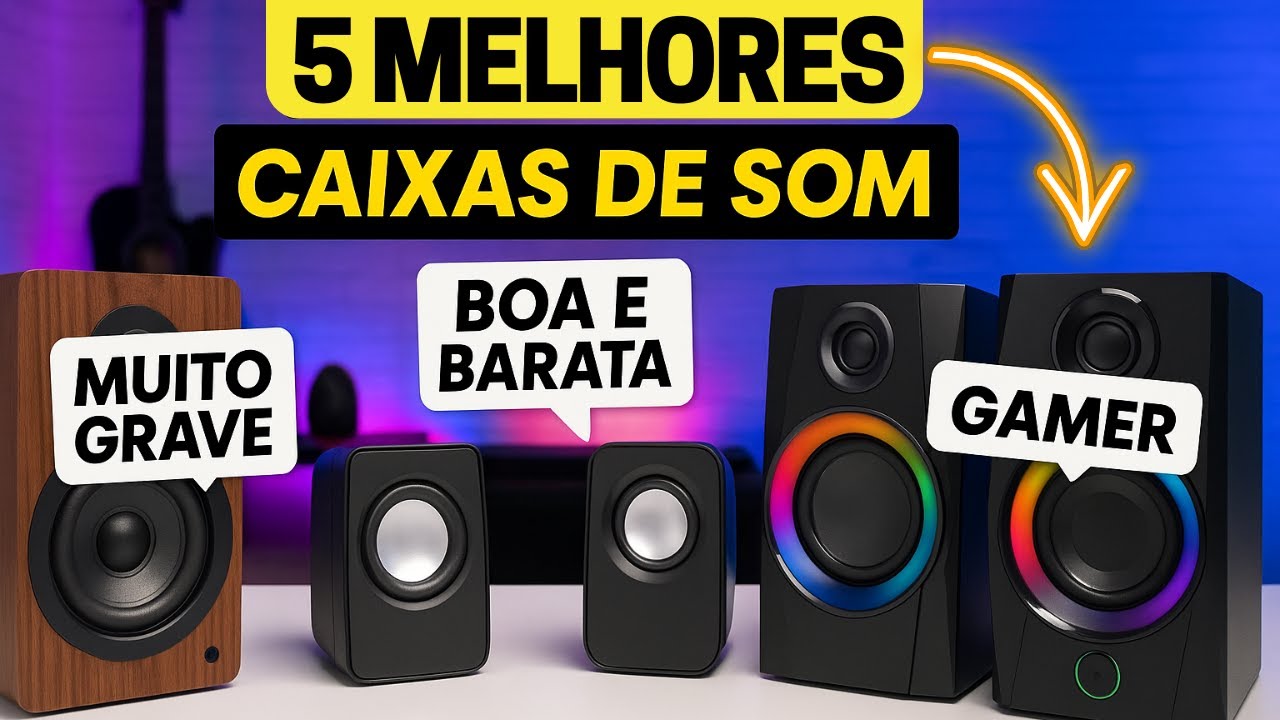 CAIXA DE SOM PARA PC BOA E BARATA [TOP 5] ✅ As Melhores Caixinhas Custo Benef&iacute;cio de 2025