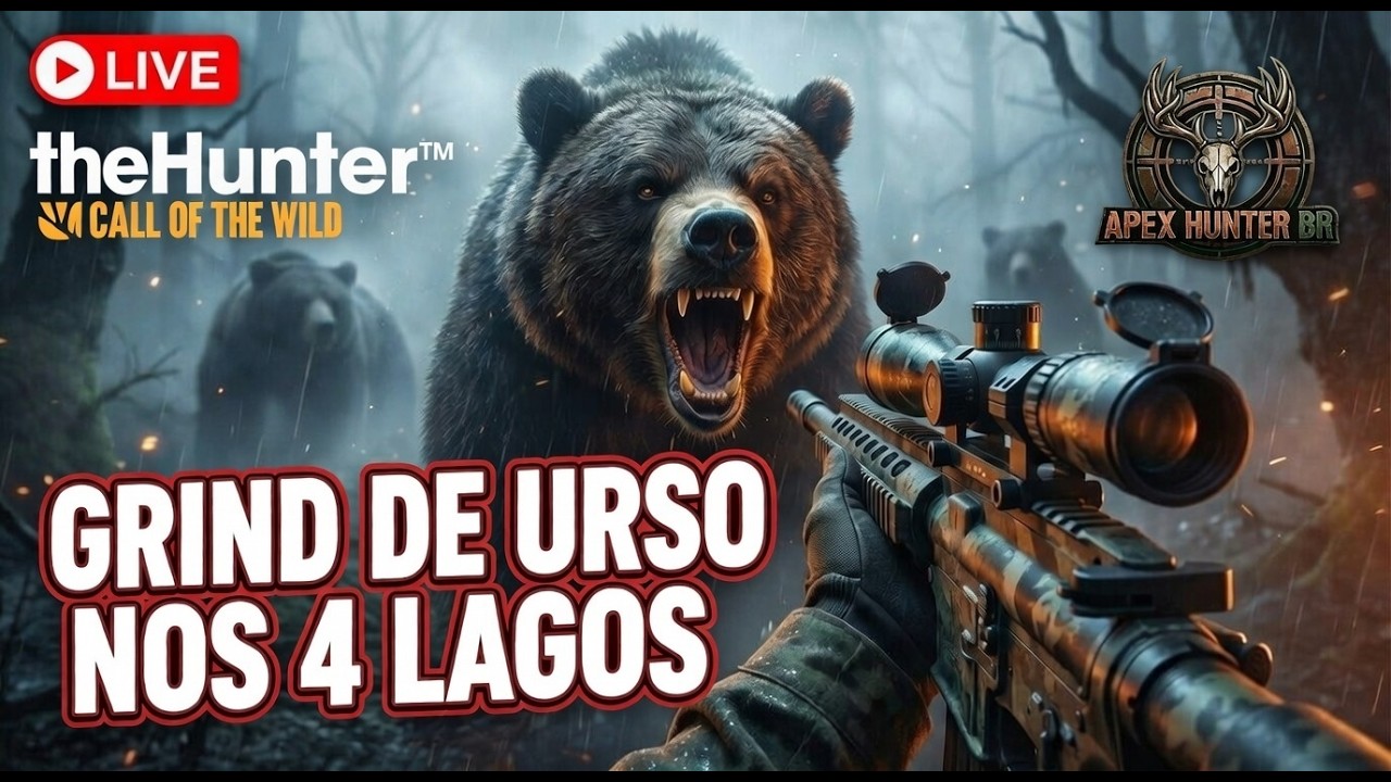 GRIND DE URSO NEGRO SILVER RIGDE PEAKS!!! THEHUNTER CALL OF THE WILD... #gameplay #live