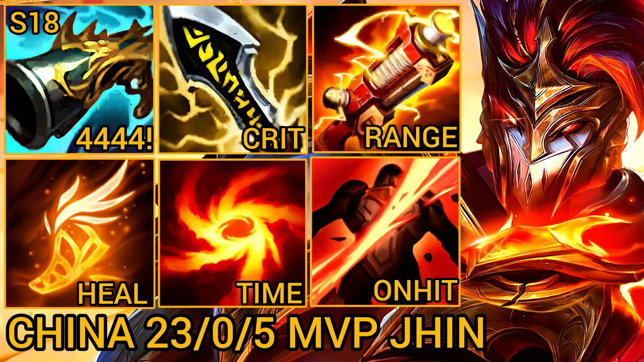 Pentakills Jhin MVP 23/0/5 - China Server Wild Rift Season 18 New Build Best Tier By Tiarty