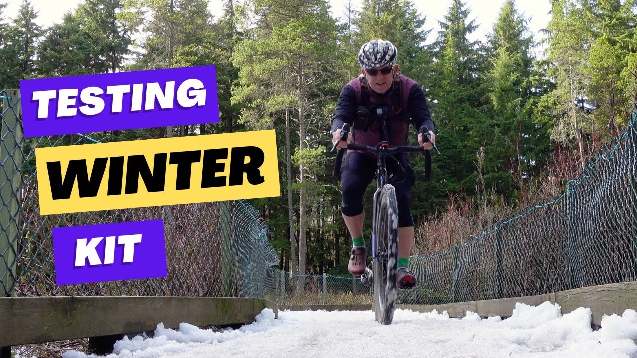 Testing new Lameda winter cycling kit