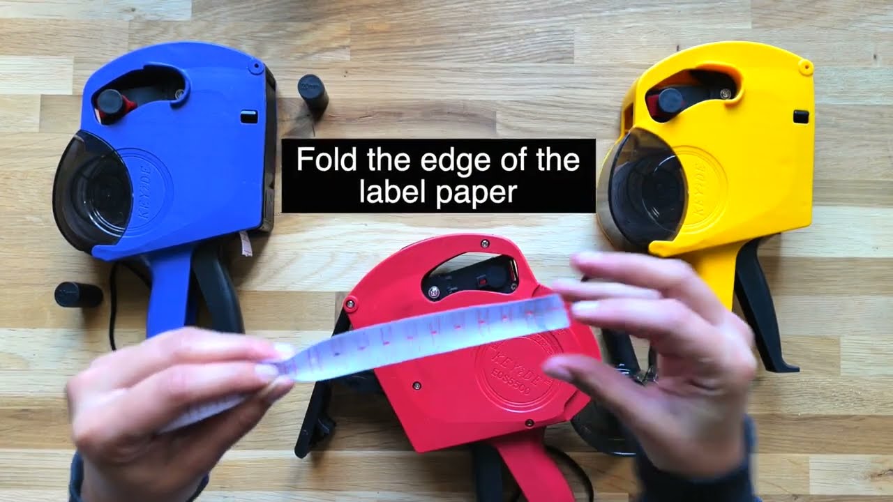 Price Tag Gun, Retail Price Labeller Tagger MX5500 - How to change Ink and Label Roll