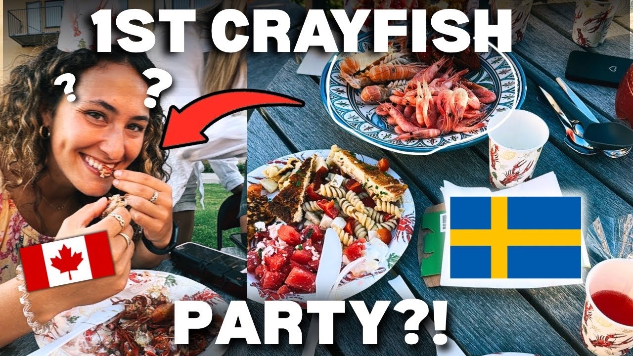 My First Crayfish Party in Sweden (Culture Shock!) 🇸🇪