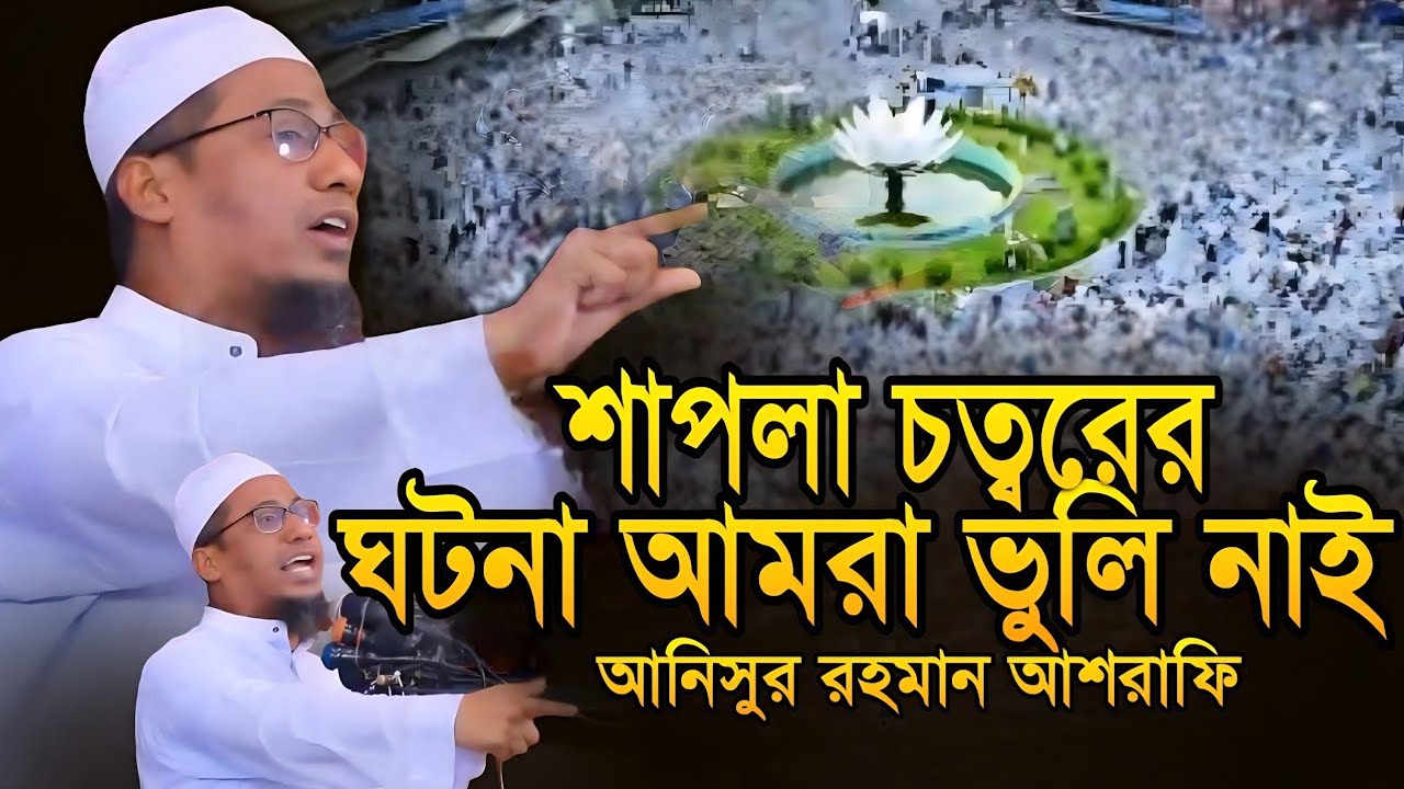 শাপলা চত্বরের ঘটনা আমরা ভুলি নাই আনিসুর রহমান আশরাফী Anisur Rahman Ashrafi Waz 2025 