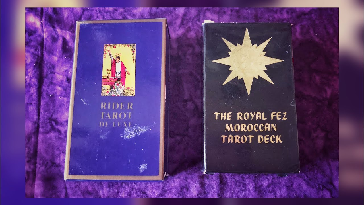 Two Rare OOP Decks - Rider Deluxe Tarot & Royal Fez Moroccan