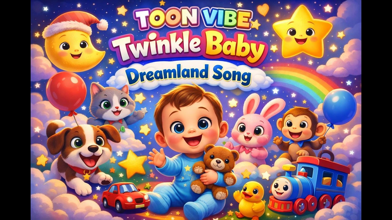 Twinkle Baby Dreamland Song 🌙 | Cute Baby Nursery Rhymes for Kids
