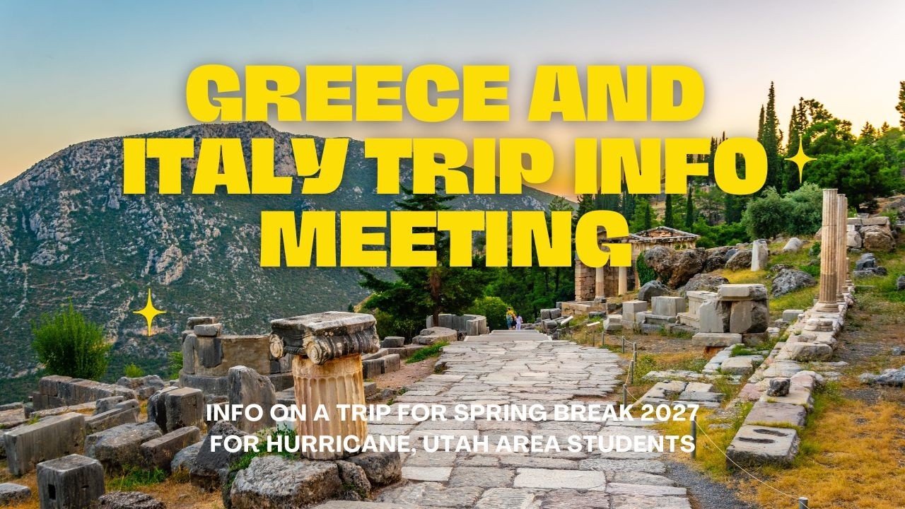 Greece and Italy Trip Virtual Info Meeting with Reuben Wadsworth