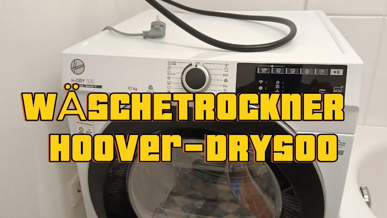 45. Wäschetrockner Hoover H-DRY 500. Abwasser in die Kanalisation ableiten.