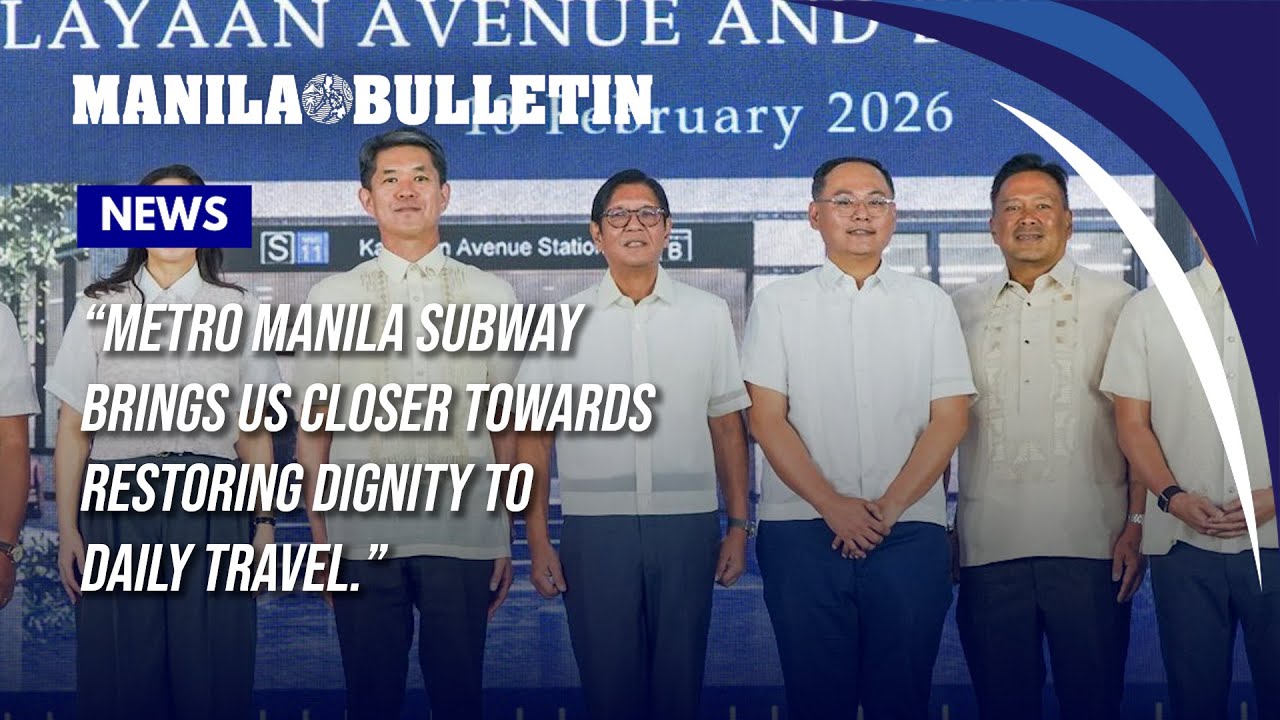 Marcos: Metro Manila Subway brings us closer towards restoring dignity to daily travel