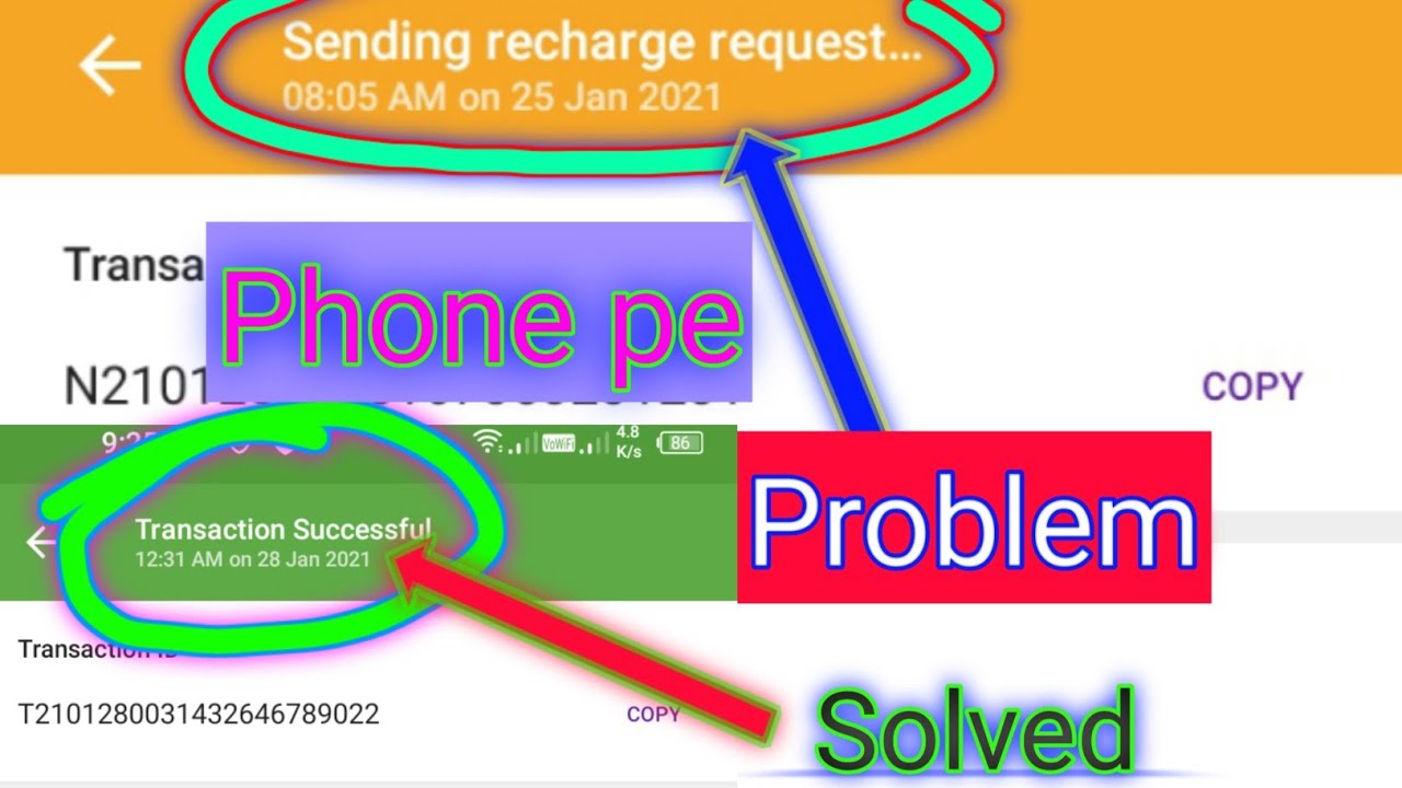 Pending recharge|| phone pe problem|| problem solved|| @satechnical