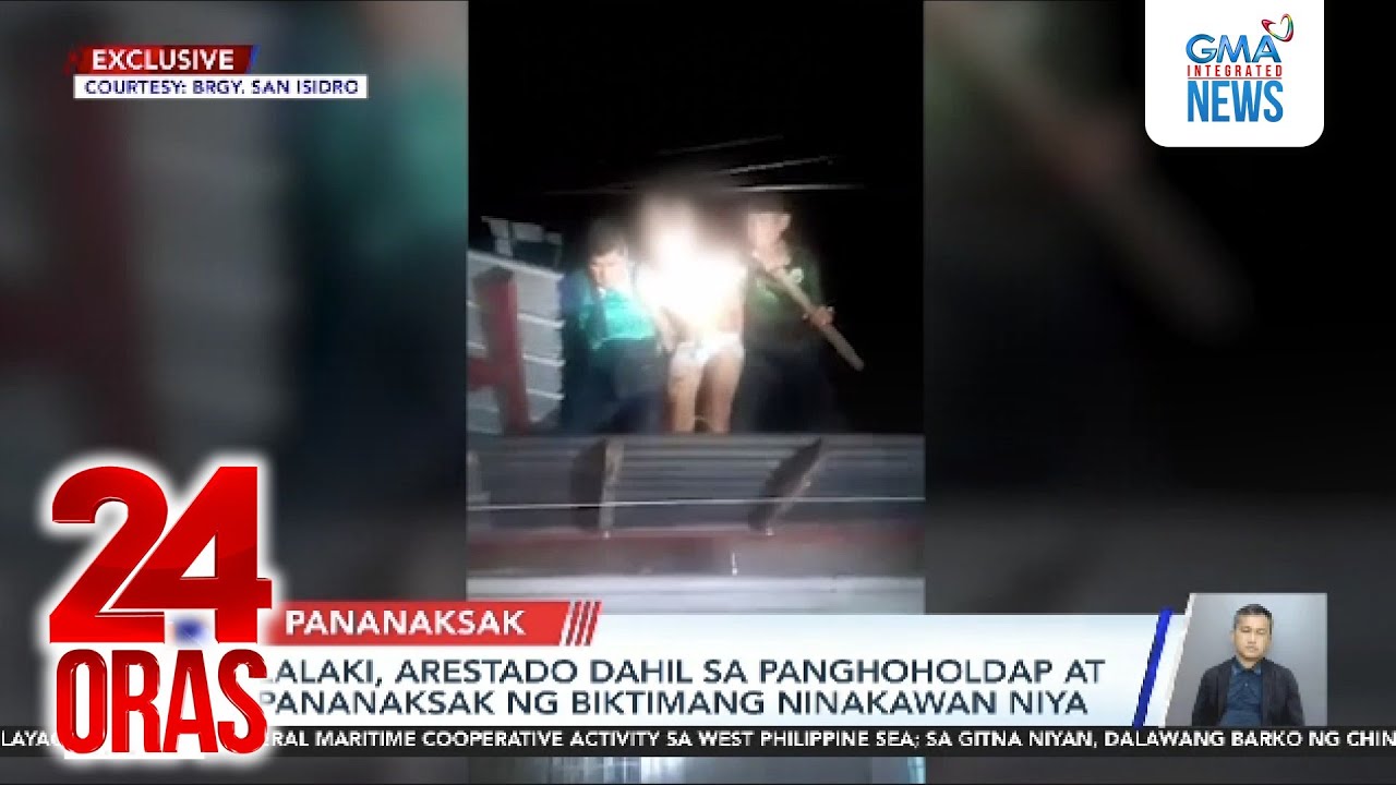 Lalaki, arestado dahil sa panghoholdap at pananaksak ng biktimang ninakawan niya | 24 Oras