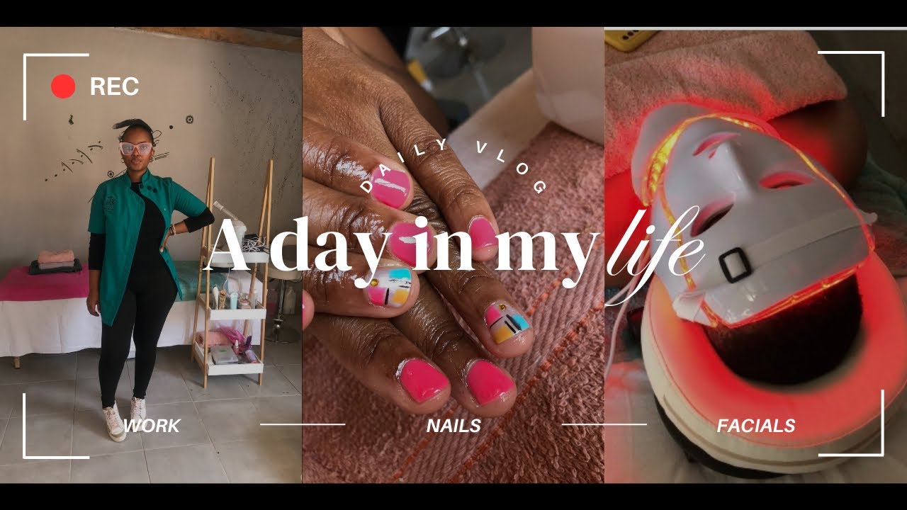 Come to work with me ,I did some facial and gel nails...finally i am able to upload videos#youtuber