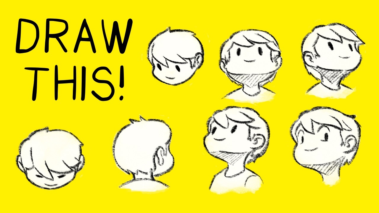 How to Draw a Cartoon Head in Multiple Angles