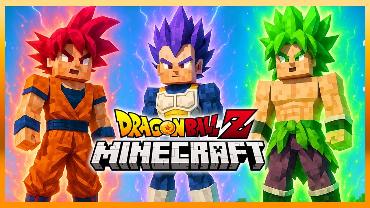 Super Saiyan God in Minecraft Dragon Ball Z Mod! (INSANE Transformation)