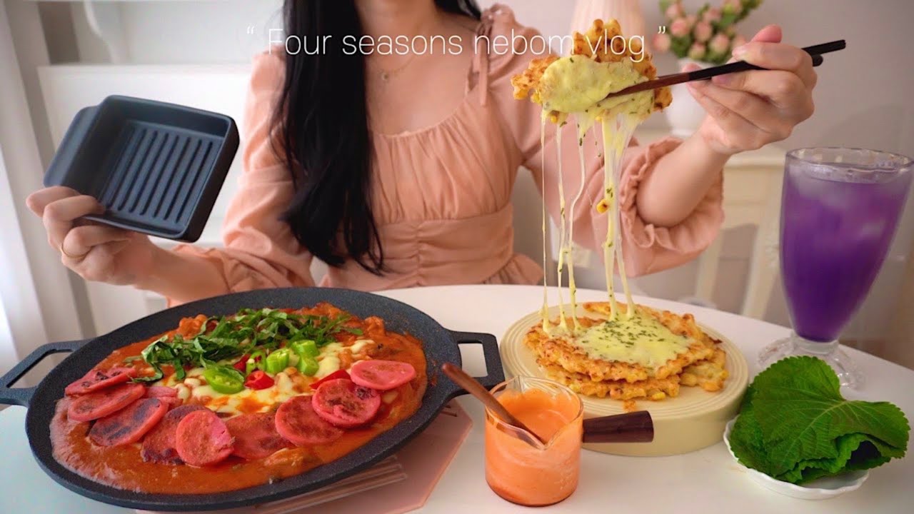 🥘Розовый цыпленок на пару и сладкие кукурузные блины с большим количеством сыра