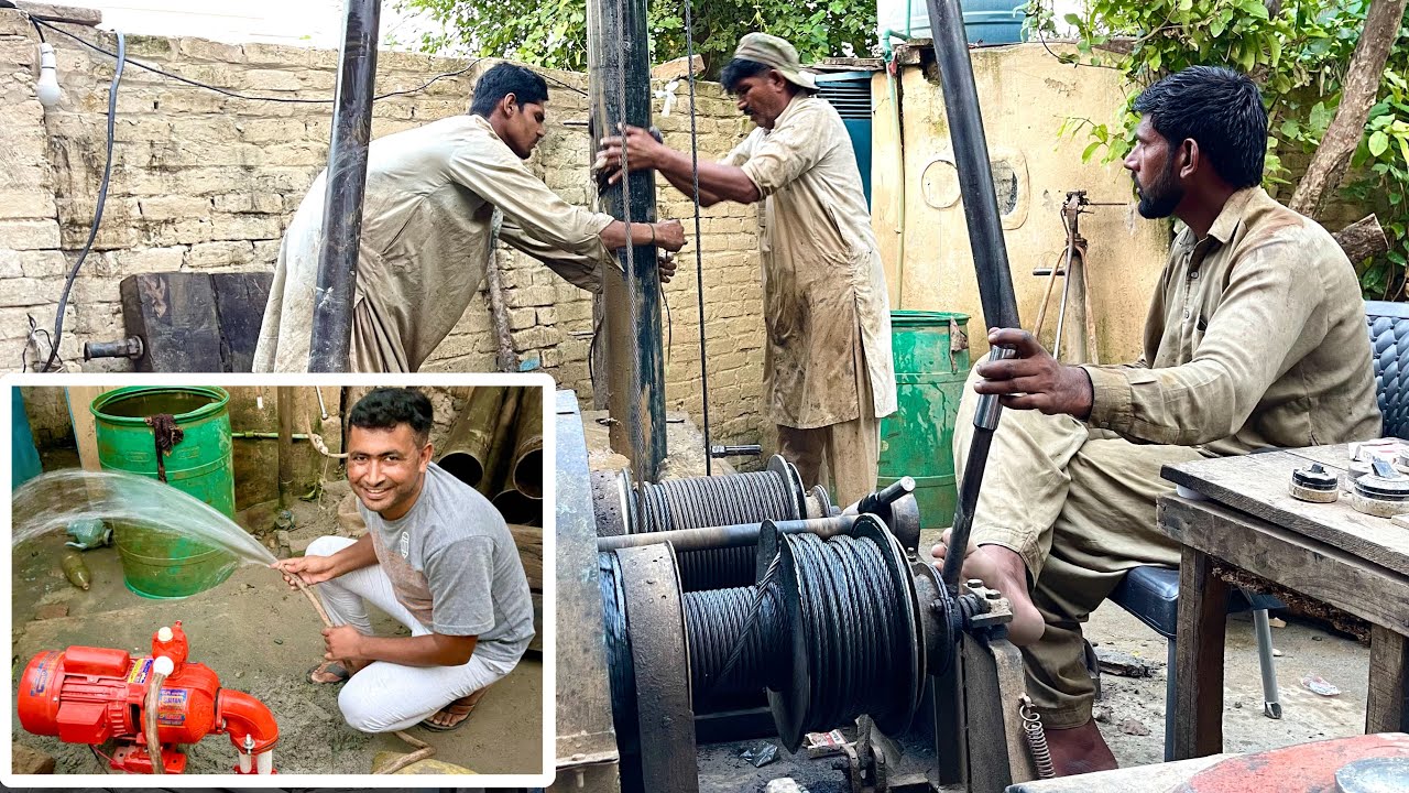 Water Boring Machine in our Village
