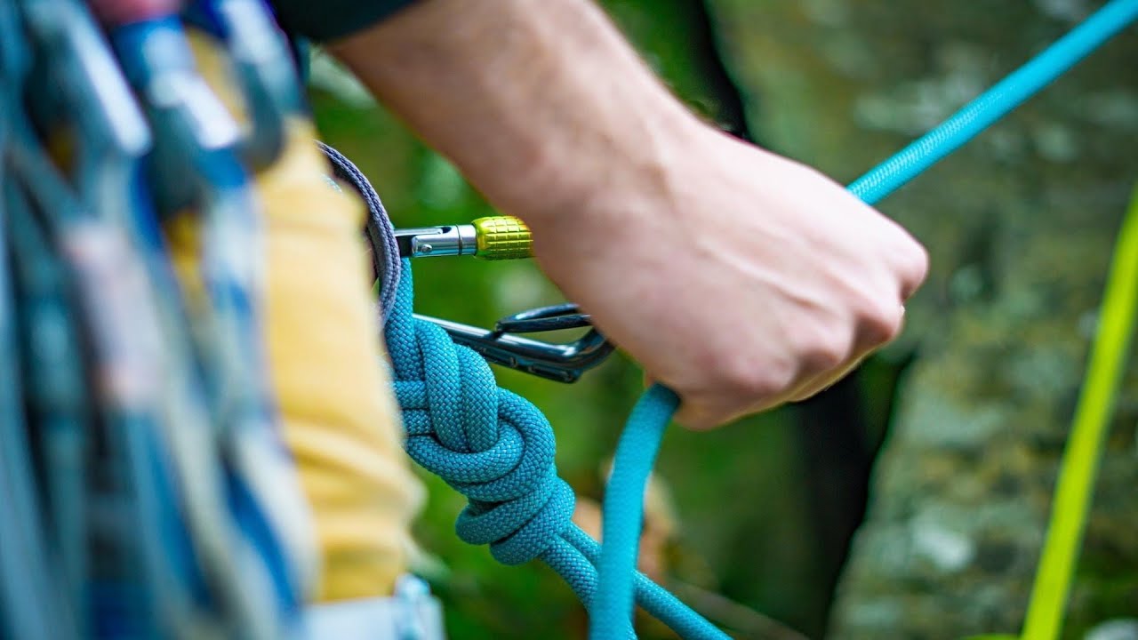 The trad climbing basics - tying in, clove hitches, Italian hitches and tying off the belay device.