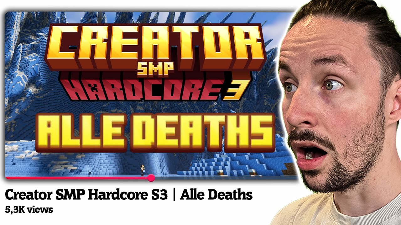 Reageren op Alle CreatorSMP Hardcore 3 DEATHS!