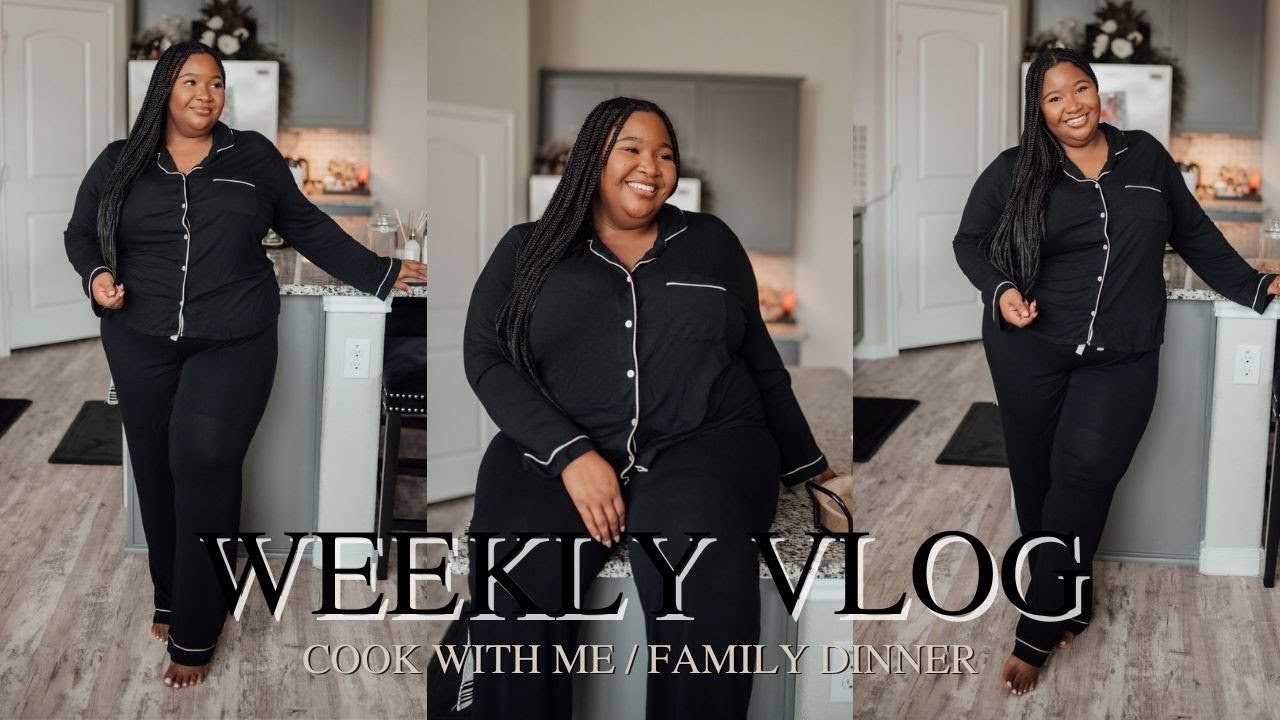 COOK WITH ME VLOG 🥘 FAMILY DINNER & PLUS SIZE GRAPHIC TEE HAUL | FROM HEAD TO CURVE