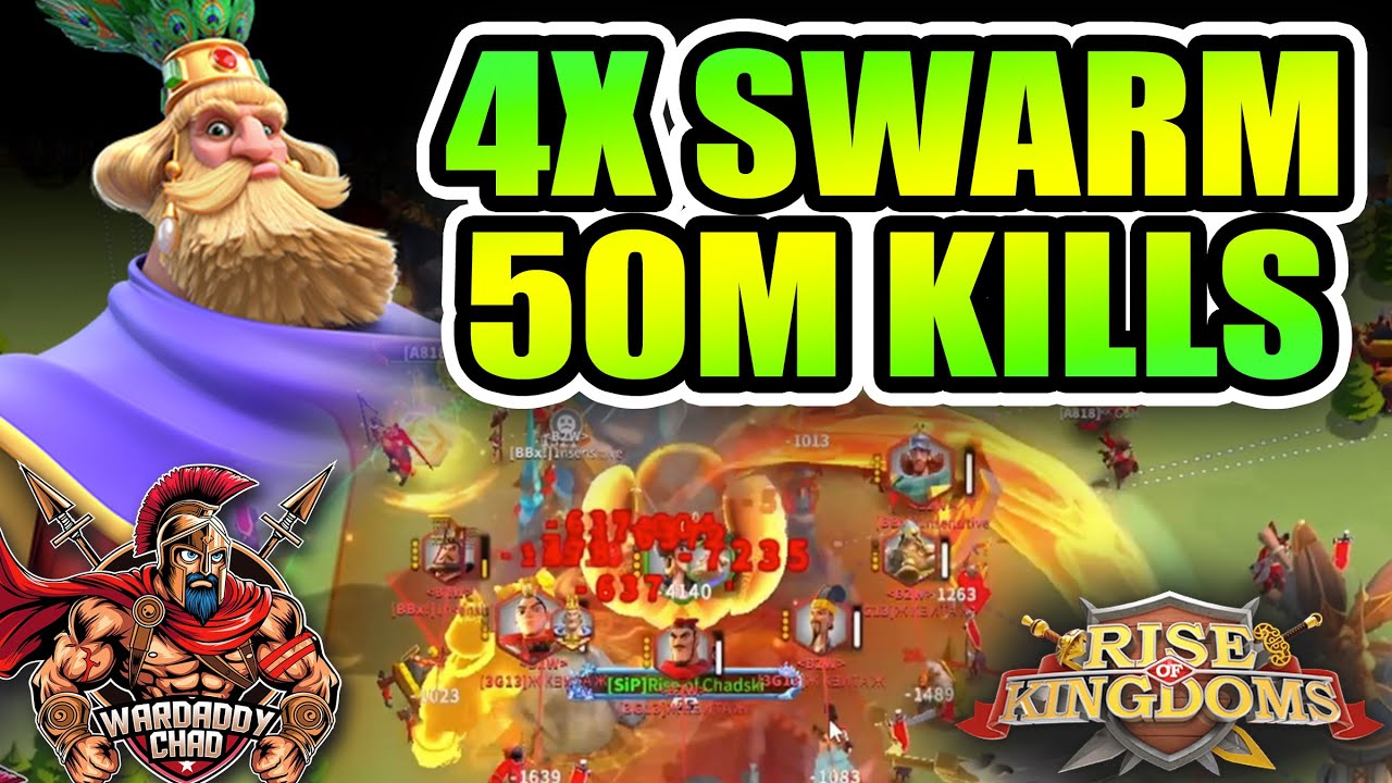 4x Swarmed & 50M Kills - Rise of Kingdoms