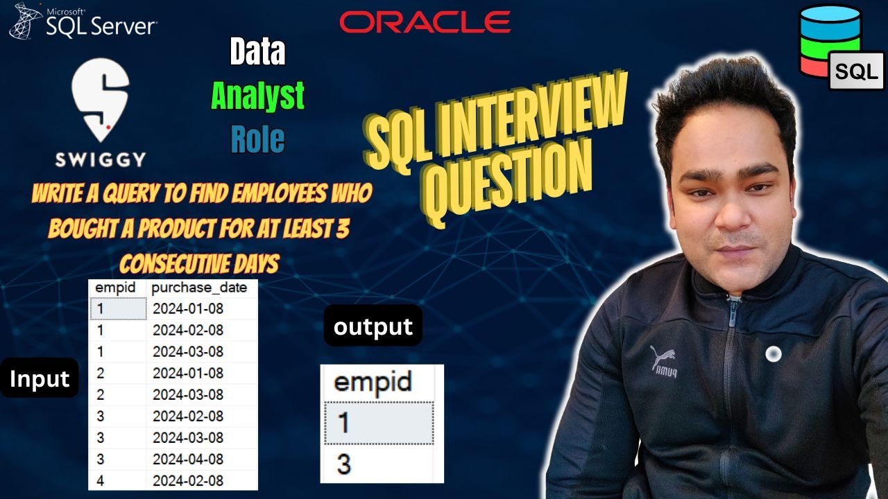 Swiggy SQL Interview Question | SQL Interview Question no 22 | Daily SQL Practice | Advanced SQL